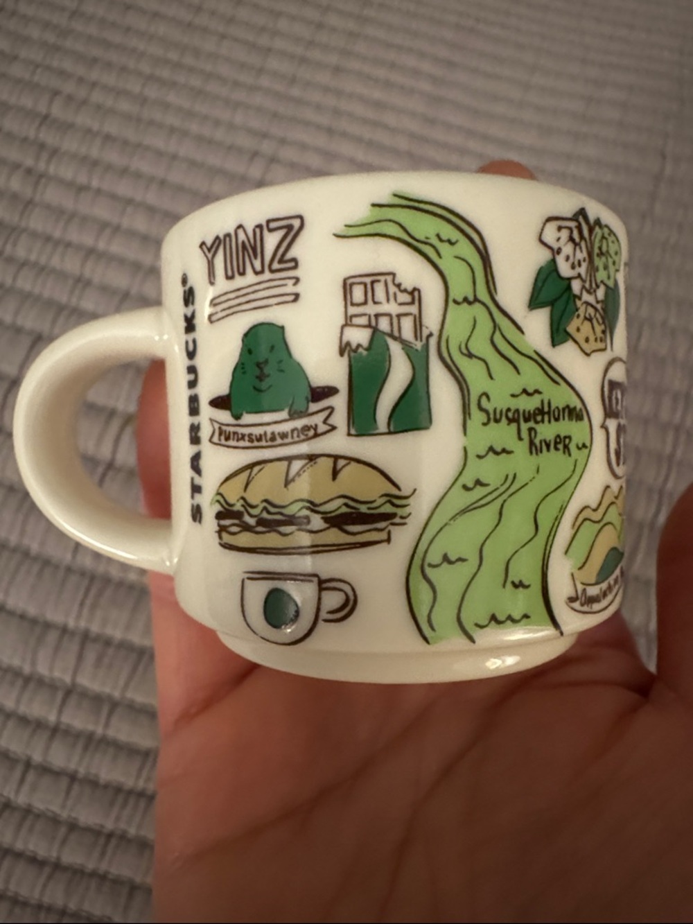 Starbucks Pennsylvania You Are Here Mini 2 oz Espresso Mug - Picture 3 of 5